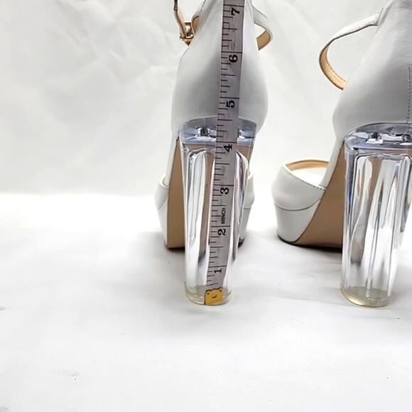 JESSICA SIMPSON-PISILA-2-HEELED LEATHER■SANDAL ANKLE STRAP- ■NWOB■ 💎LADIES 8💎 - Picture 8 of 16